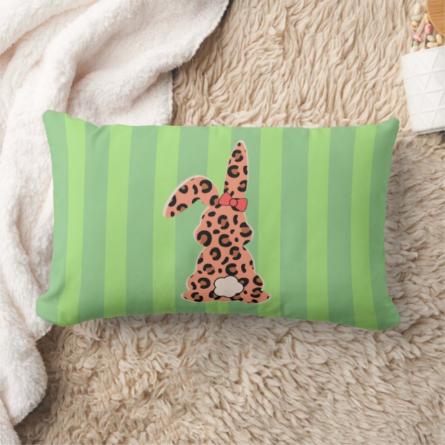 Cute Rabbit Leopard Kussen (Deken)