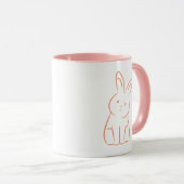 Cute Rabbit Mok (Voorkant rechts)