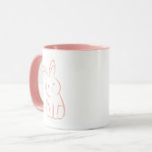Cute Rabbit Mok (Voorkant links)