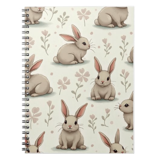 Cute Rabbit Notitieboek (Voorkant)
