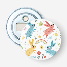 Cute Rabbit Pattern Button Flesopener