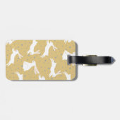 Cute Rabbit Pattern Design - Bagagelabel (Achterkant horizontaal)