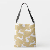 Cute Rabbit Pattern Design -  Crossbody Tas (Achterkant)