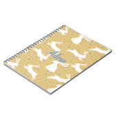 Cute Rabbit Pattern Design - Notitieboek (Linkerzijde)
