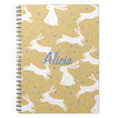 Cute Rabbit Pattern Design - Notitieboek (Voorkant)