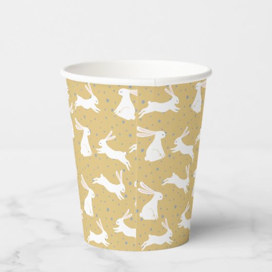 Cute Rabbit Pattern Design Papieren Bekers (Rechts)