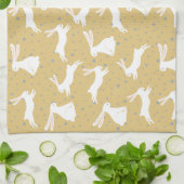 Cute Rabbit Pattern Design Theedoek (Gevouwen)