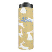 Cute Rabbit Pattern Design - Thermosbeker (Voorkant)