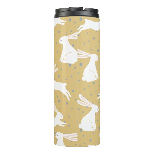 Cute Rabbit Pattern Design - Thermosbeker (Achterkant)