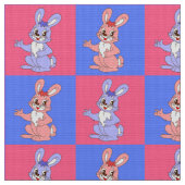 Cute Rabbit Pattern Stof (Close Up)