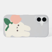 Cute Rabbit Phone Case – Aesthetic Bunny Design iPhone 16 Hoesje (Achterkant horizontaal)