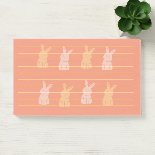 Cute Rabbit Post-it® Notes (Kantoor)