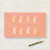 Cute Rabbit Post-it® Notes (Op bureau)