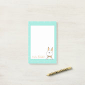 Cute Rabbit Post-it Notes (Op bureau)