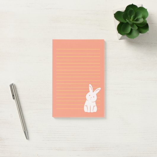 Cute Rabbit Post-it® Notes (Kantoor)