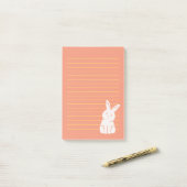 Cute Rabbit Post-it® Notes (Op bureau)