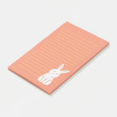 Cute Rabbit Post-it® Notes (Schuin)