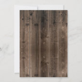 Cute Rabbit Rustic Winter Forest Baby shower Kaart (Achterkant)