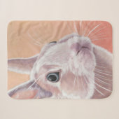 Cute Rabbit Sherpa Deken (Voorkant (horizontaal))