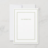 Cute Rabbit Simple Bedankt Card (Achterkant)