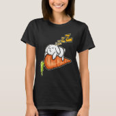 Cute Rabbit Sleeping On A Carrot On Easter T-shirt (Voorkant)