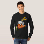 Cute Rabbit Sleeping On A Carrot On Easter T-shirt (Voorkant volledig)