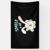 Cute Rabbit Smile A Lot Spandoek (Verticaal)