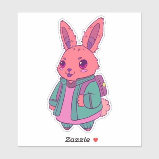 Cute Rabbit Sticker (Vel)