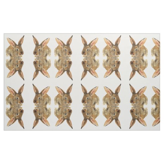 Cute Rabbit Stof (Yard (91,4 cm))