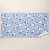 Cute Rabbit Strandlaken (Voorkant)