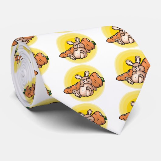 Cute Rabbit Stropdas (Opgerold)