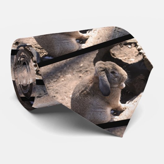 Cute Rabbit Stropdas (Opgerold)