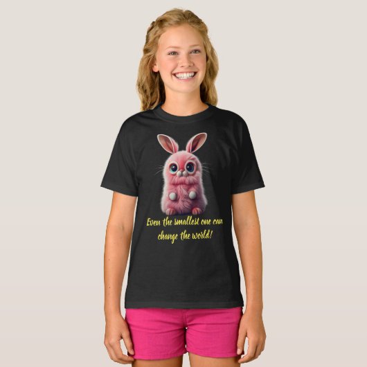 Cute Rabbit T-shirt (Voorkant volledig)