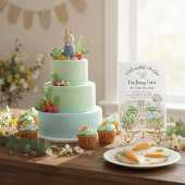 Cute Rabbit Veggie Garden Party First Birthday  Kaart