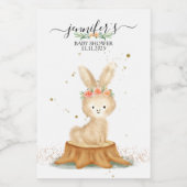 Cute Rabbit wildlife farm forest animal Voedselcontainer Etiket (Enkel label)