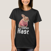 Cute Rabbit Winter Ski Rabbit T-shirt (Voorkant)