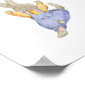 Cute Rabbit With Green Balloon Nursery Poster (Hoek)