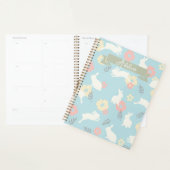 Cute Rabbits Flowers Pattern Planner (Display)