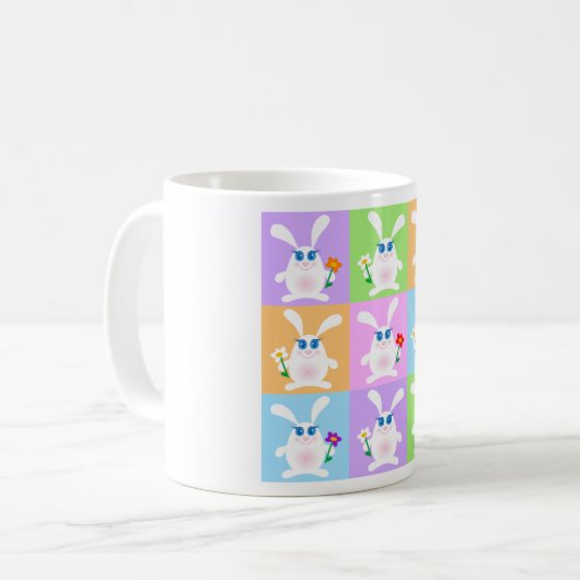 Cute Rabbits Koffiemok (Voorkant links)