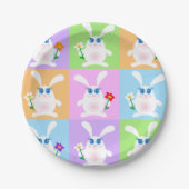 Cute Rabbits Papieren Bordje (Voorkant)