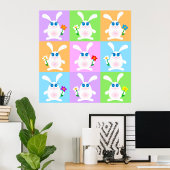 Cute Rabbits Poster