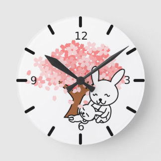 Cute Rabbits - Ronde Klok