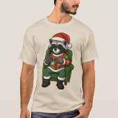 Cute Raccoon 67 Meme Six Seven 6-7 Christmas  T-shirt (Voorkant)