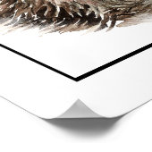 Cute Raccoon Baling Kisses Fun art Poster (Hoek)