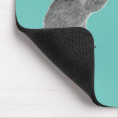 Cute Raccoon Blue Bubble Gum Muismat (Hoek)