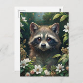 Cute Raccoon Briefkaart (Voorkant / Achterkant)
