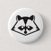 Cute Raccoon Button (Voorkant)