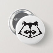 Cute Raccoon Button (Voorkant /achterkant)