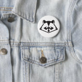 Cute Raccoon Button (In situ)