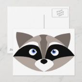 Cute Raccoon Face Briefkaart (Voorkant / Achterkant)